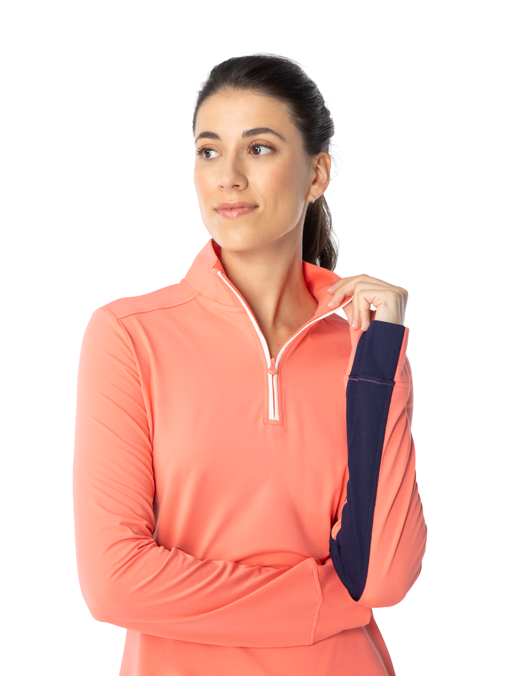 Pullover Q-Zip in Coral | Lero – Lero Golf