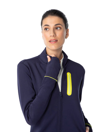 women's jacket in navy for golf