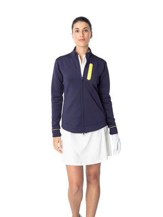 women's jacket in navy for golf
