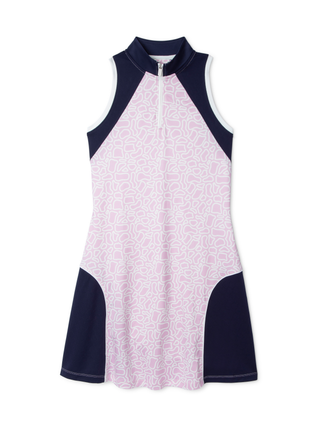 women’s athletic dress in bunker print for golf